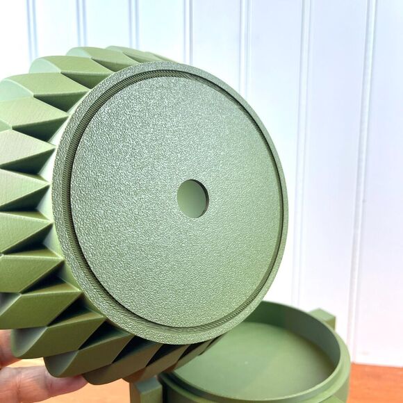 Sevi Indoor Planter Pot w/ Drainage Hole and Drip Tray, Houseplants - Picture 7 of 10